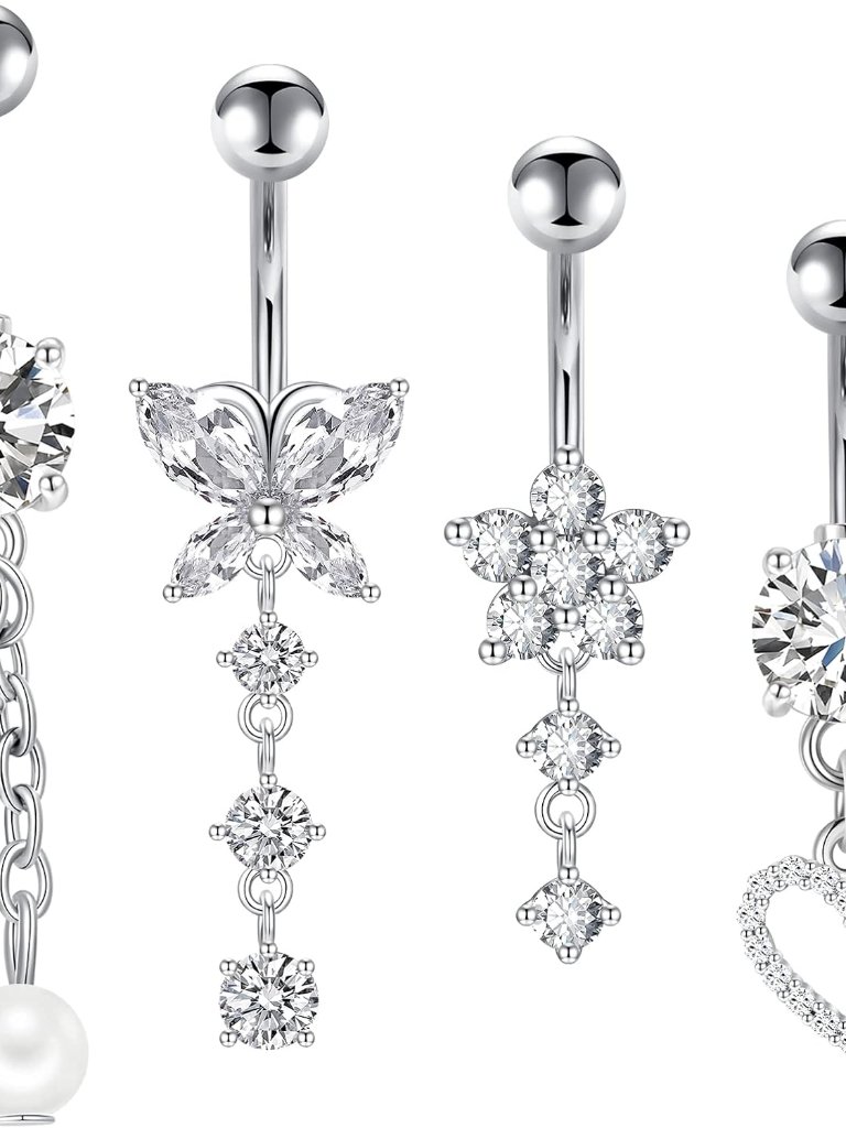 Belly Button Ring Dangle Belly Button Rings Dangling Belly Button Rings Clicker
